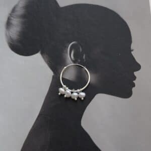 Argolinhas Pérolas e Prata