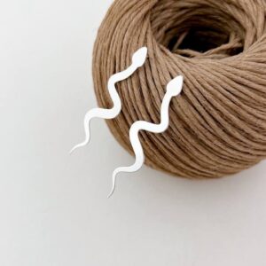 Brincos Serpente Prata lisa